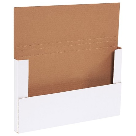 Bsc Preferred 14 1/8 x 8-5/8 x 1'' White Easy-Fold Mailers, 50PK BUY00018159